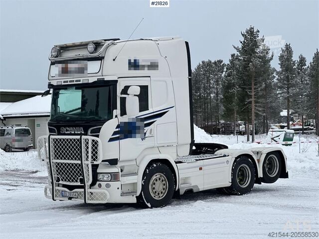 Standard tractor Scania R730 6x2 tractor unit w/ hydraulics. WATCH VIDEO.