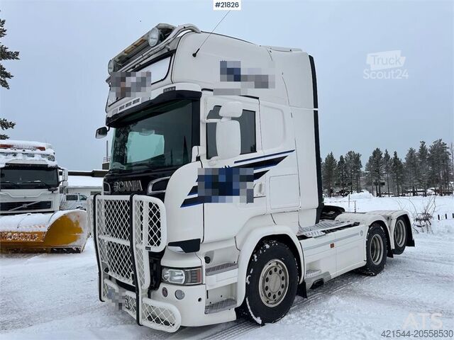 Standard tractor Scania R730 6x2 tractor unit w/ hydraulics. WATCH VIDEO.