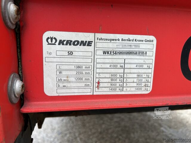 Schuifzeilen Krone Profi Liner / Curtainside / BPW Drum / NL Trailer