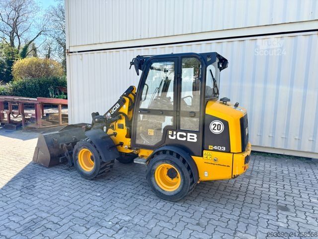 Utovarivač na točkovima JCB 403 / 980 Stunden / Schaufel + Gabel