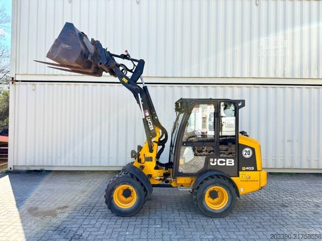 Utovarivač na točkovima JCB 403 / 980 Stunden / Schaufel + Gabel