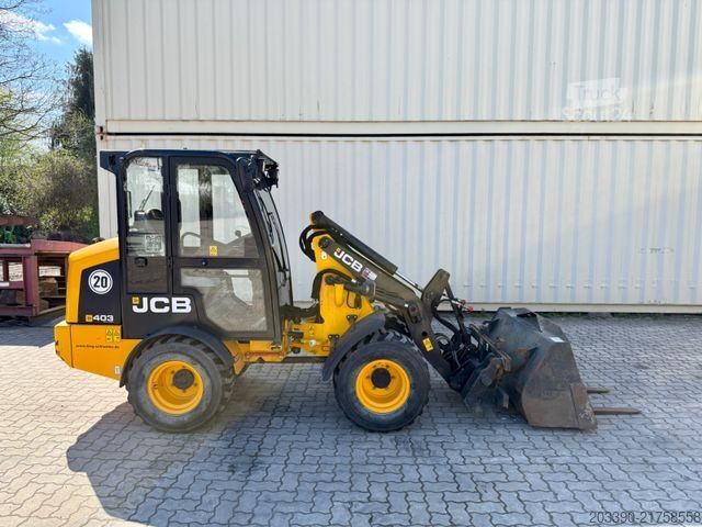 Utovarivač na točkovima JCB 403 / 980 Stunden / Schaufel + Gabel