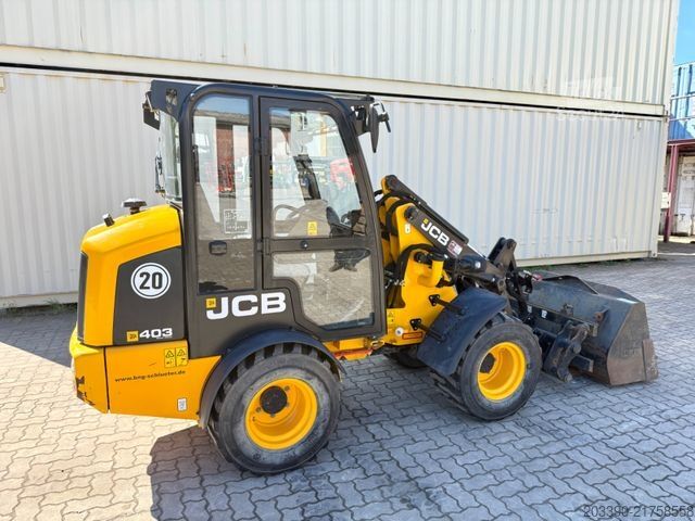 Utovarivač na točkovima JCB 403 / 980 Stunden / Schaufel + Gabel