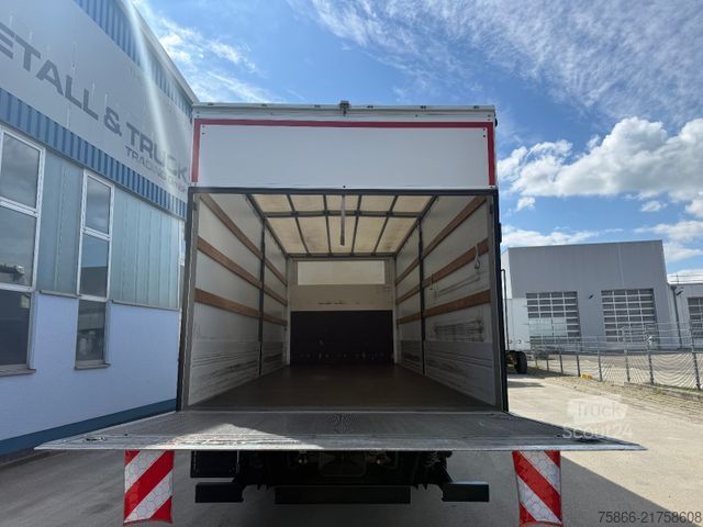 Valníkový nákladní automobil s plachtou IVECO 140E28 Eurocargo LBW Bär 1,5to orig.56.282km AHK