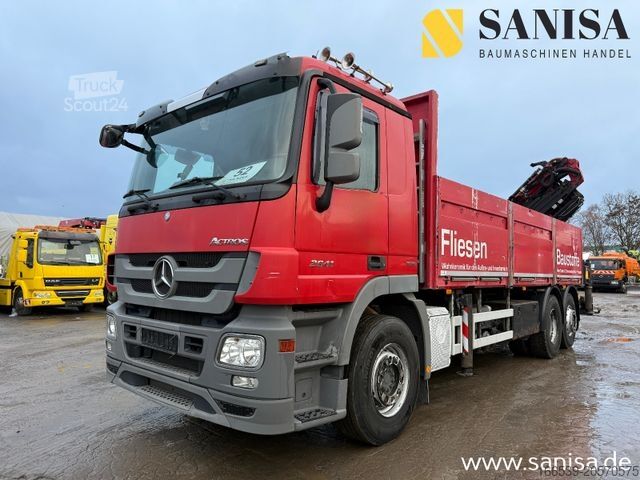 Camion plateau MERCEDES-BENZ Actros 2541/Kran/PK 34002-SH E/FlyJib/Funk/31Met