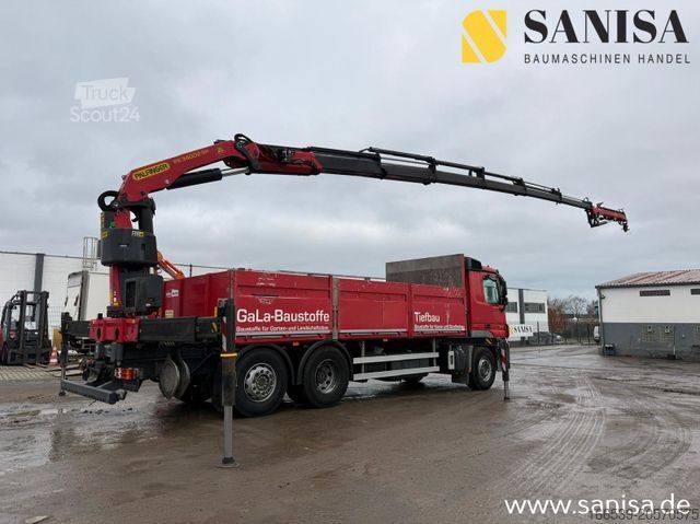 Vrachtauto met open laadbak MERCEDES-BENZ Actros 2541/Kran/PK 34002-SH E/FlyJib/Funk/31Met