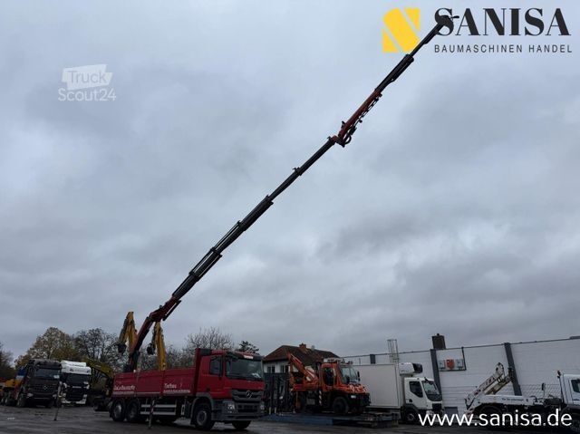 Lastbil med flak MERCEDES-BENZ Actros 2541/Kran/PK 34002-SH E/FlyJib/Funk/31Met