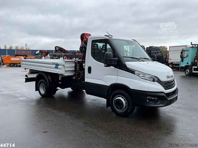 3 oldalú billenő Iveco Daily 72C18 HMF laadkraan 3,4 Tonmeter laadkraa...
