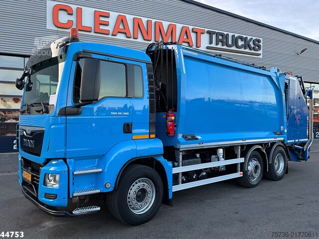 Vuilniswagen MAN TGS 26.320 Euro 6 Geesink 20m³ + Welvaarts weig...