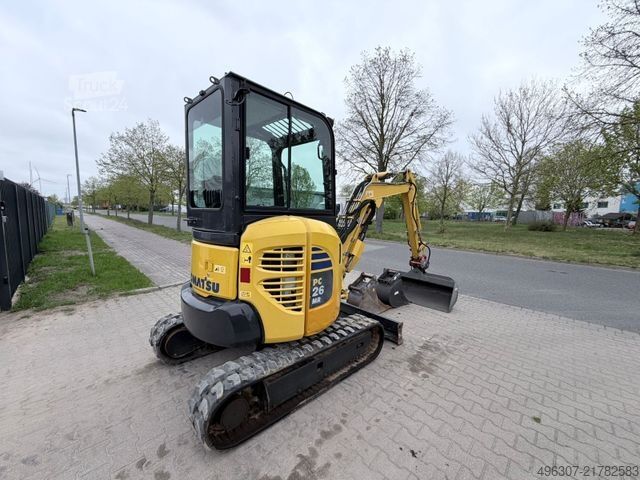 Mini ekskavatör KOMATSU PC26 MR-3 + Löffel Packet / TOP