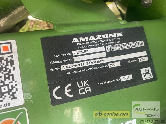 Trąšų barstytuvas Amazone ZA-TS 4200 ULTRA PROFIS HYDRO