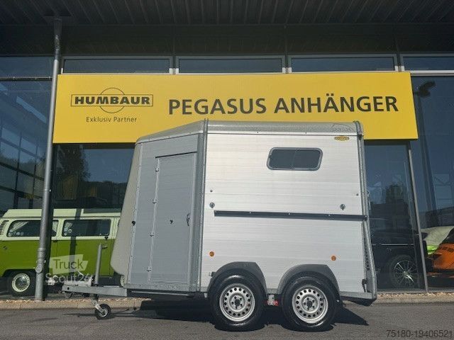 Ремарке за превоз на коне BÖCKMANN Portax E 2 Pferdeanhänger Sattelkammer  2,4t Alu