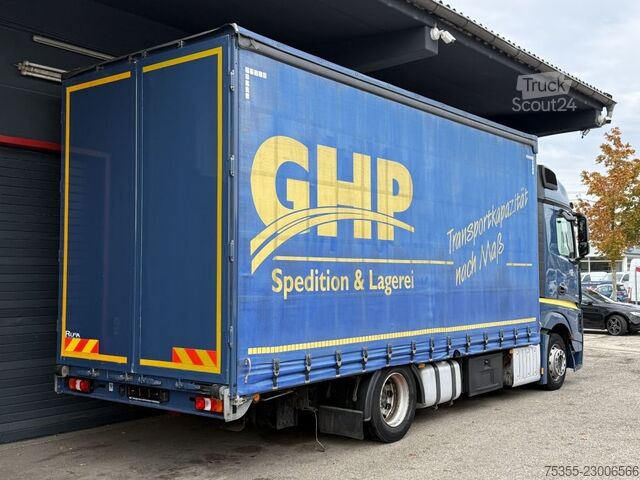 Platformas kravas automašīna ar tentu MERCEDES-BENZ Actros 1842 Fg L/nR Retarder AHK ACC Mega Jumbo