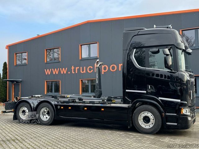Haakarm vrachtwagen SCANIA 770S 6x2 Abrollkipper MEILLER RK 21.70