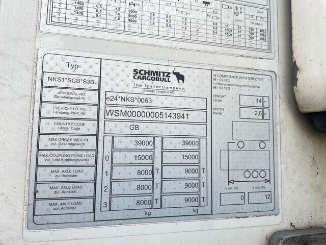 Transport frigorifique Schmitz Cargobull Fridge Thermoking SLXe Spectrum / Multitemp / S...