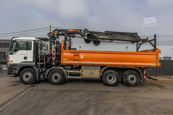Tipper med kran MAN TGS 35.400 BL -8x4H-6+ PM 38.5 SP-LC/7x