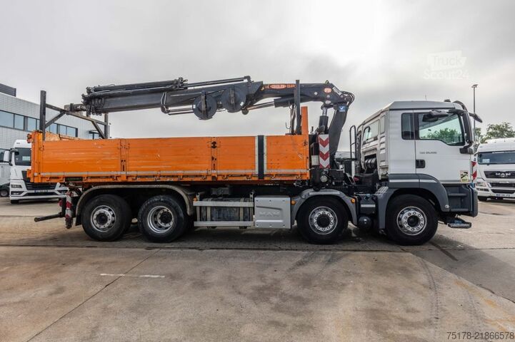 Tipper med kran MAN TGS 35.400 BL -8x4H-6+ PM 38.5 SP-LC/7x