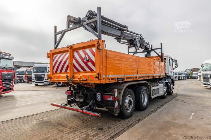 Camion-benne avec grue MAN TGS 35.400 BL -8x4H-6+ PM 38.5 SP-LC/7x