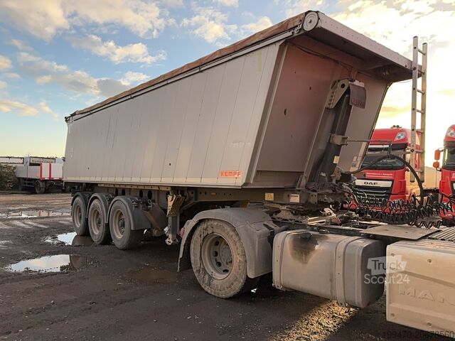 Kipper aanhanger Kempf 3-axle aluminium tipper semi-trailer
