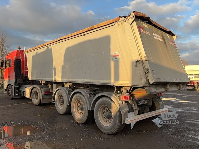 Kipper aanhanger Kempf 3-axle aluminium tipper semi-trailer
