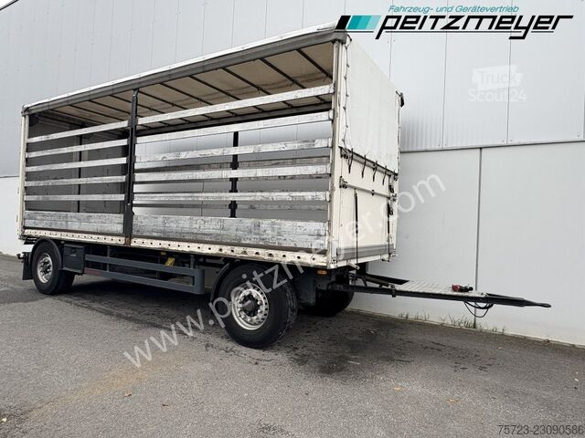 Åben trailer med presenning Krukenmeier PRITSCHENANHÄNGER 18 T. mit Durchlade