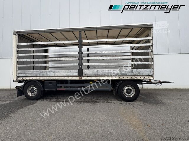 Åben trailer med presenning Krukenmeier PRITSCHENANHÄNGER 18 T. mit Durchlade