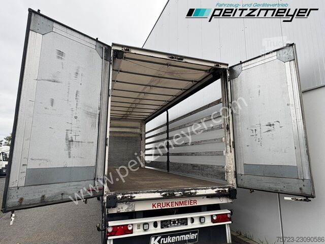 Åben trailer med presenning Krukenmeier PRITSCHENANHÄNGER 18 T. mit Durchlade