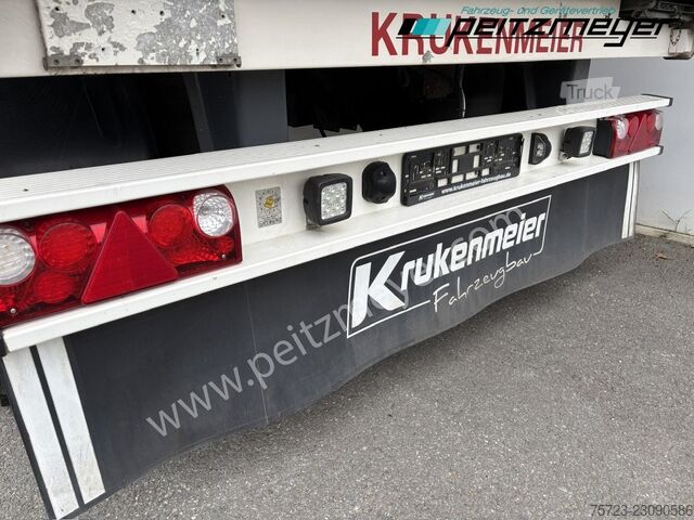 Åben trailer med presenning Krukenmeier PRITSCHENANHÄNGER 18 T. mit Durchlade