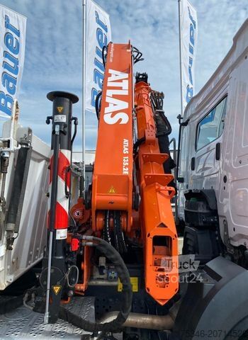 Trójstronna wywrotka MERCEDES-BENZ 1835 Kipper/Meiller/Atlas 135/Funk/74 tkm/Top