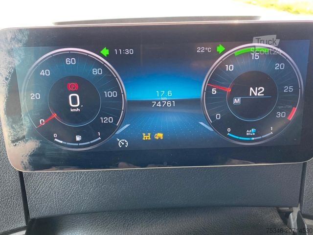 Żuraw samochodowy MERCEDES-BENZ 1835 Kipper/Meiller/Atlas 135/Funk/74 tkm/Top