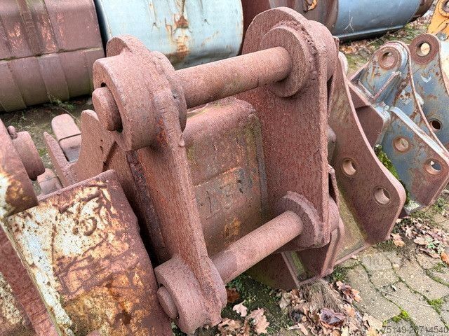 Minigraafmachine Tieflöffel, Zähne, 350mm
