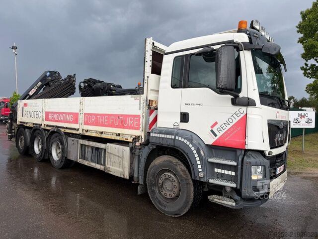 Грузоподъемная платформа MAN TGS 35.440 8x4 TRIDEM PRITSCHE + KRAN HIAB 288 ...