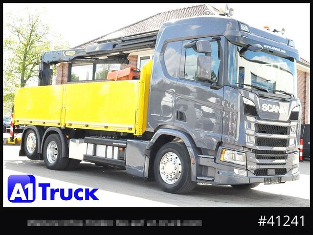 Lastbilmonteret kran SCANIA R500, Palfinger PK 22001, Funk Navi Alu Leder Vollluft