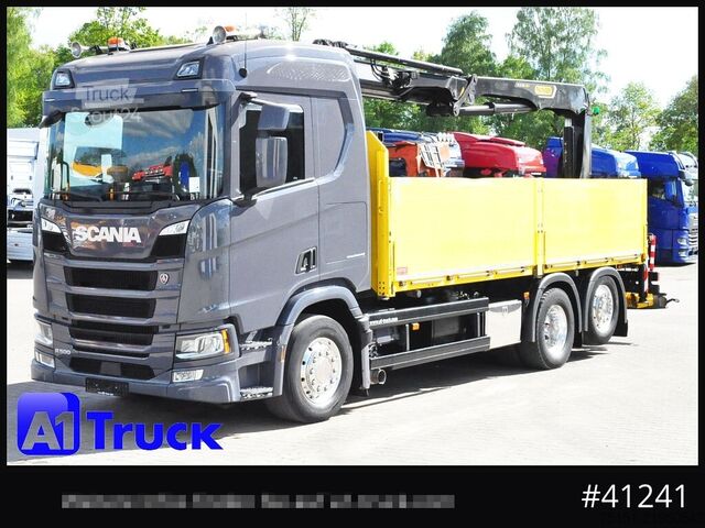Lastbilmonteret kran SCANIA R500, Palfinger PK 22001, Funk Navi Alu Leder Vollluft