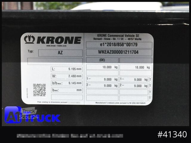 Specialios paskirties sunkvežimis KRONE Standard BDF Anhänger, NEU ohne Zulassung, sofort