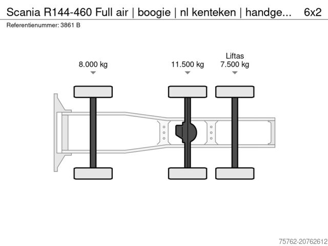Standard-SZM Scania R144-460 Full air | boogie | nl kenteken | hand...