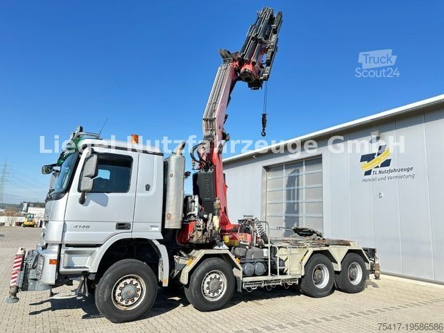 Speciale doeleinden vrachtwagen MERCEDES-BENZ Actros 4148 8X8 mit Fassi Kran F660A