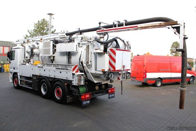 Vakuumtanktankvogn MERCEDES-BENZ Actros 2844 6x2 Müller 10m³ Canalmaster WRG