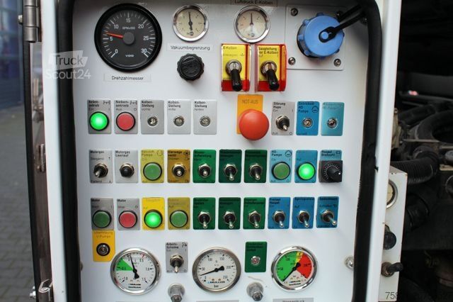 Vakuumtanktankvogn MERCEDES-BENZ Actros 2844 6x2 Müller 10m³ Canalmaster WRG