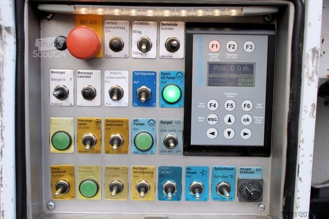 Vakuumtanktankvogn MERCEDES-BENZ Actros 2844 6x2 Müller 10m³ Canalmaster WRG