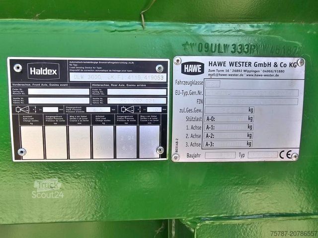 Självlastarvagn HAWE Überladewagen, Vorführfahrzeug, ULW 3000