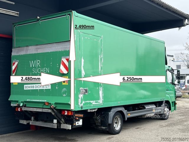 Dėžinis furgonas MERCEDES-BENZ Atego 816 Klima Tempo. Motorbremse 6,2m Koff+LBW