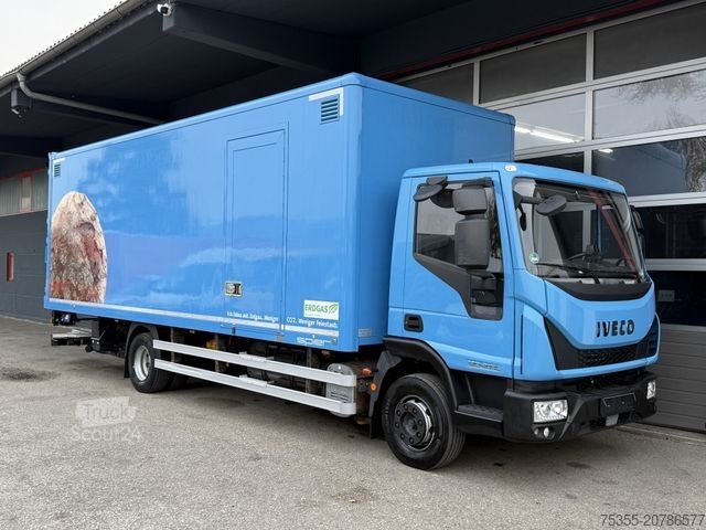 Autocarro con cassone IVECO EC ML120E21/P CNG Erdgas Klima 7,2m Koff LBW+Tür