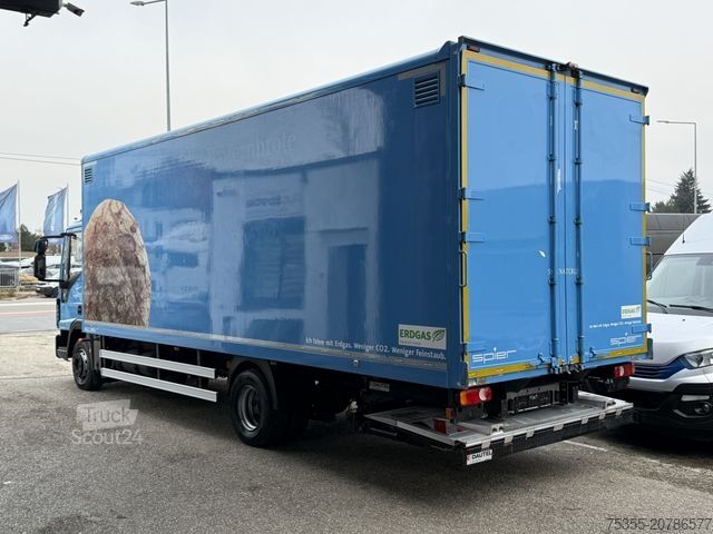 Autocarro con cassone IVECO EC ML120E21/P CNG Erdgas Klima 7,2m Koff LBW+Tür