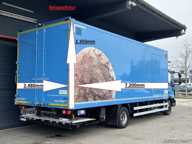 Autocarro con cassone IVECO EC ML120E21/P CNG Erdgas Klima 7,2m Koff LBW+Tür