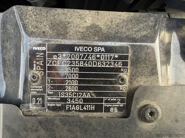 Furgone ribaltabile IVECO Daily 35C12 Kipper Zwillingsbereift RD3450