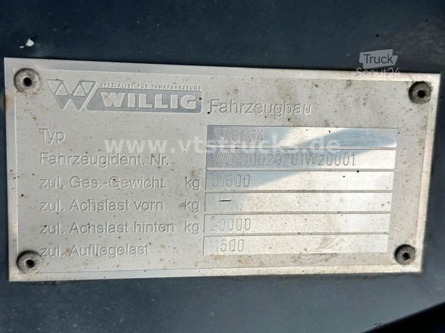 Tankoplegger  WILLIG 4 Kammern Tanker/Diesel/TRIDEC/SENING 33