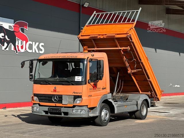 Driezijdige kipper bestelwagen MERCEDES-BENZ Atego 818 4x2 BB MEILLER DSK