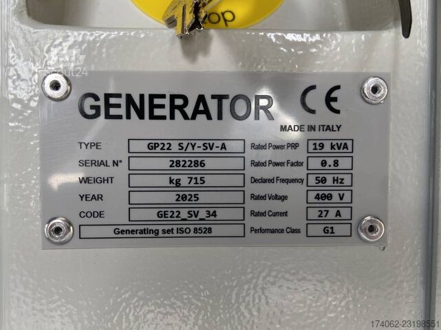 Yanmar 4TNV88-22G – 22 kVA – V pakāpes ģenerators – DPX-19907 Yanmar 4TNV88-22G - 22 kVA - Stage V Genset - DPX-19907