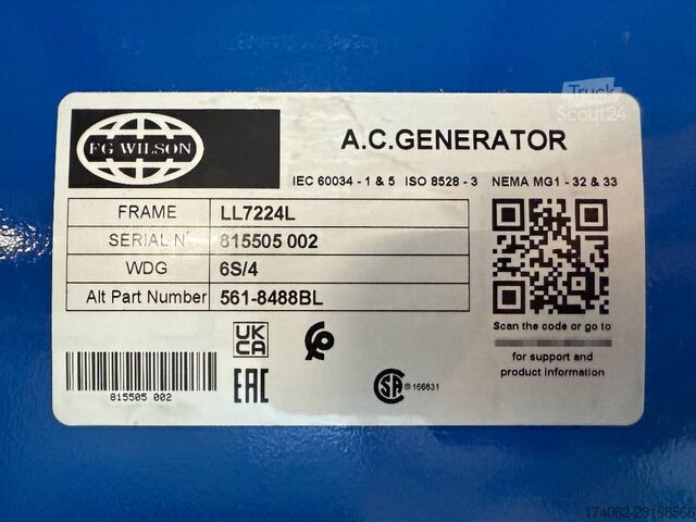 FG Wilson P850-1 - 850 kVA atvērta tipa ģeneratora komplekts - DPX-16024-O FG Wilson P850-1 - 850 kVA Open Genset - DPX-16024-O